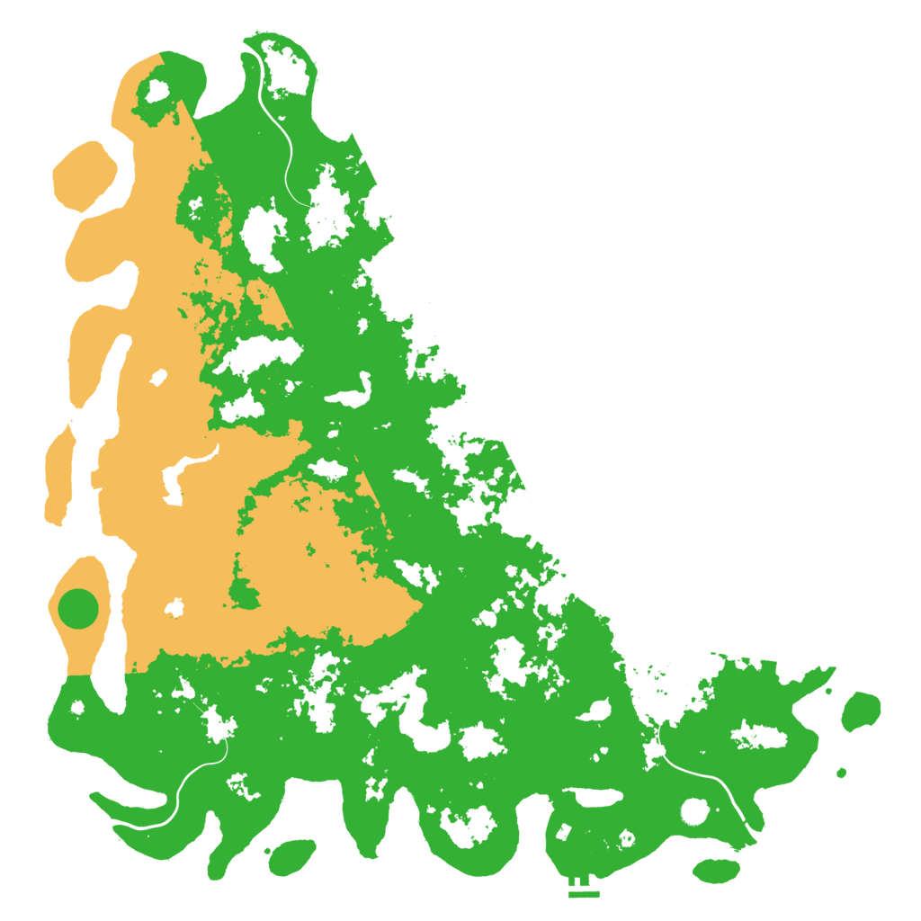 Biome Rust Map: Procedural Map, Size: 6000, Seed: 17395