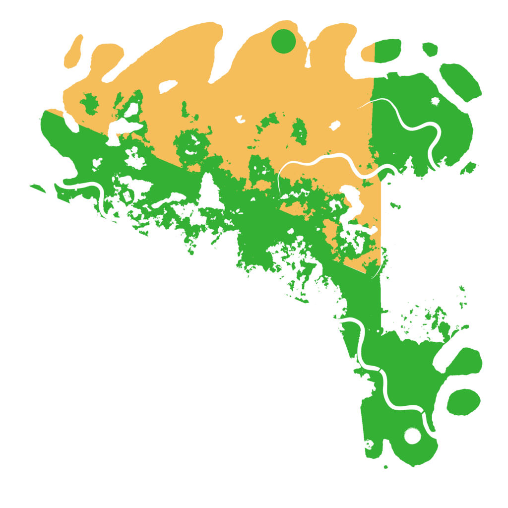 Biome Rust Map: Procedural Map, Size: 5500, Seed: 88888