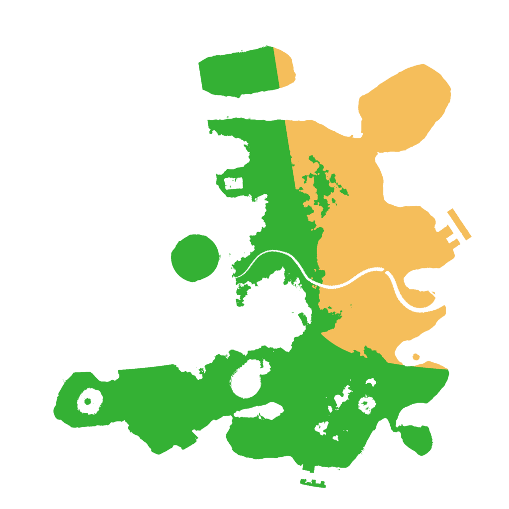 Biome Rust Map: Procedural Map, Size: 3000, Seed: 1233287561