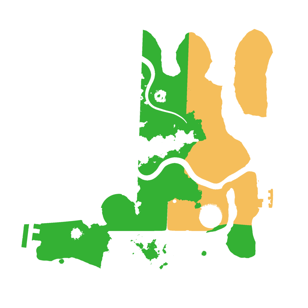 Biome Rust Map: Procedural Map, Size: 2500, Seed: 1514242175