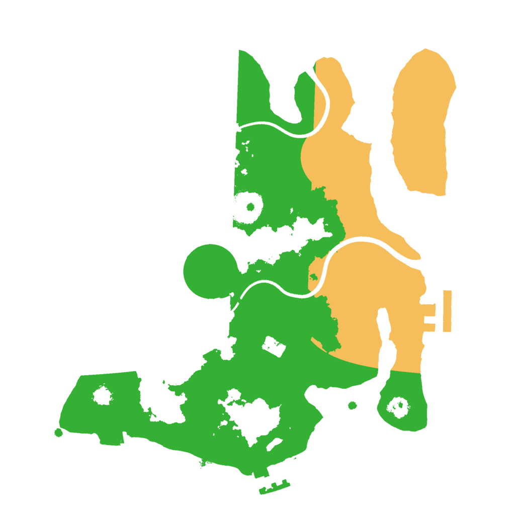 Biome Rust Map: Procedural Map, Size: 2500, Seed: 1514242175