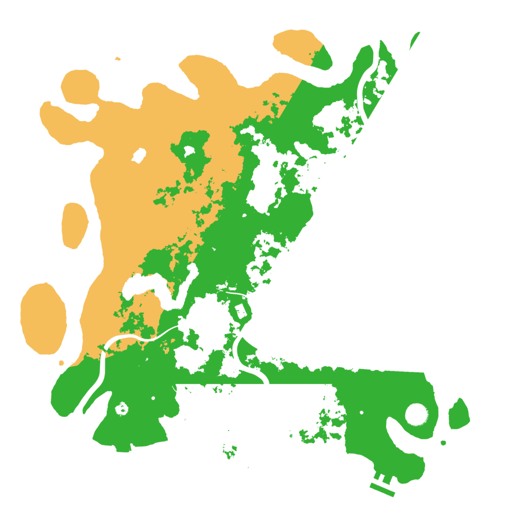 Biome Rust Map: Procedural Map, Size: 4000, Seed: 486215