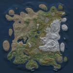 Thumbnail Rust Map: Procedural Map, Size: 4000, Seed: 486215, 12 Monuments