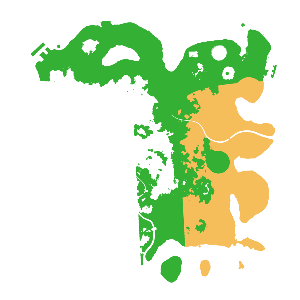 Biome Rust Map: Procedural Map, Size: 3500, Seed: 131861610