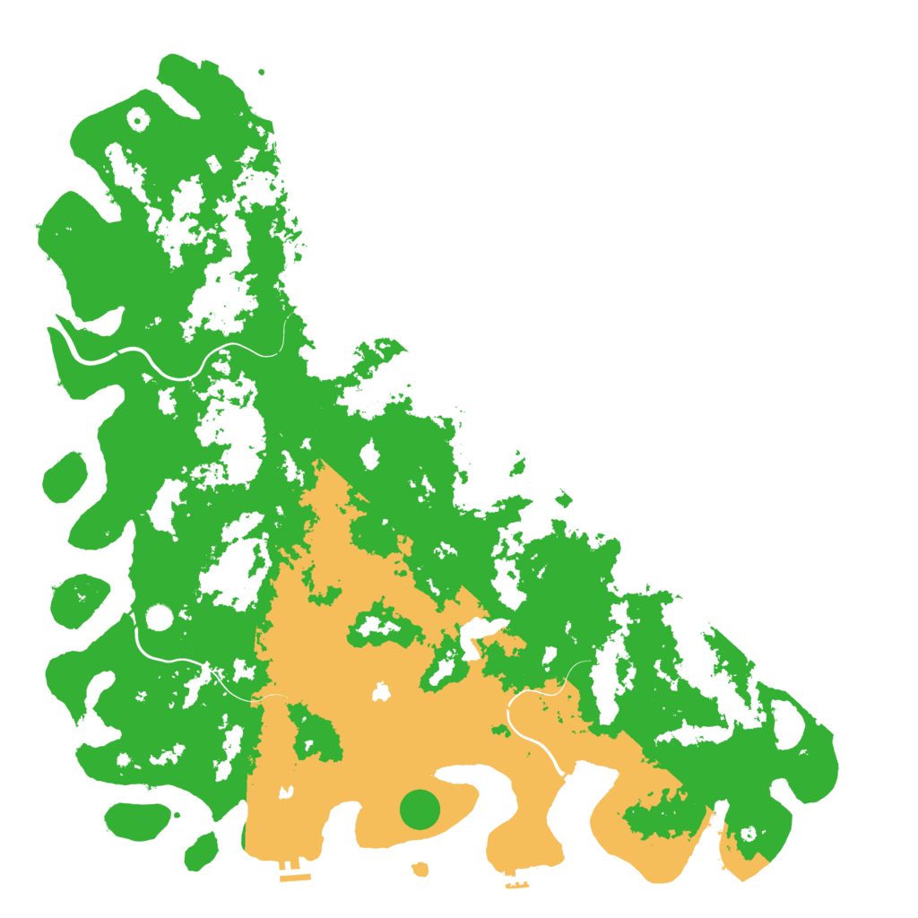 Biome Rust Map: Procedural Map, Size: 6000, Seed: 3456346