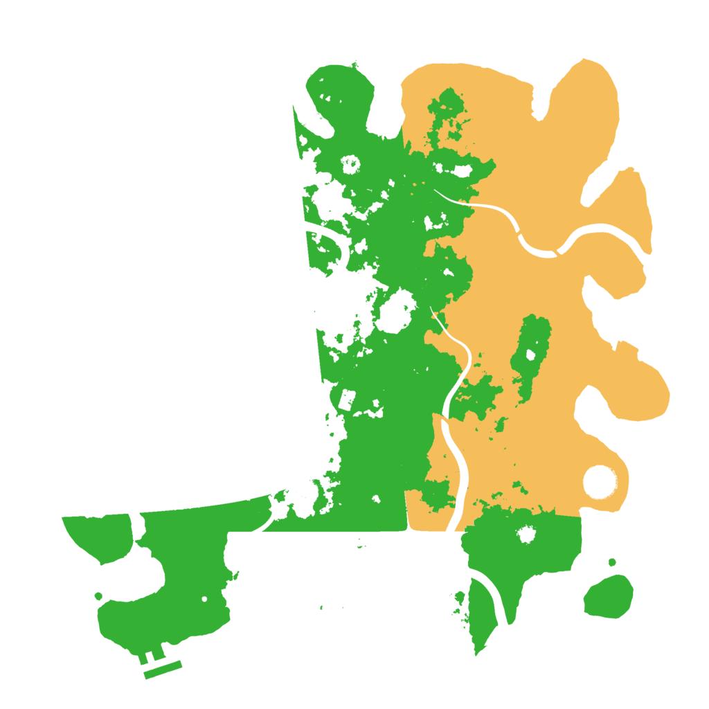 Biome Rust Map: Procedural Map, Size: 3700, Seed: 1241915730