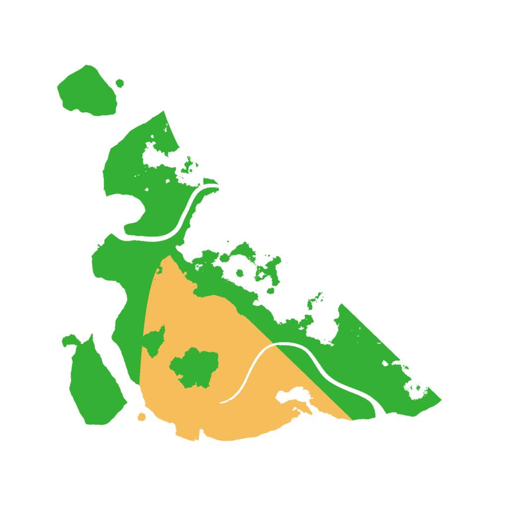 Biome Rust Map: Procedural Map, Size: 2500, Seed: 113515
