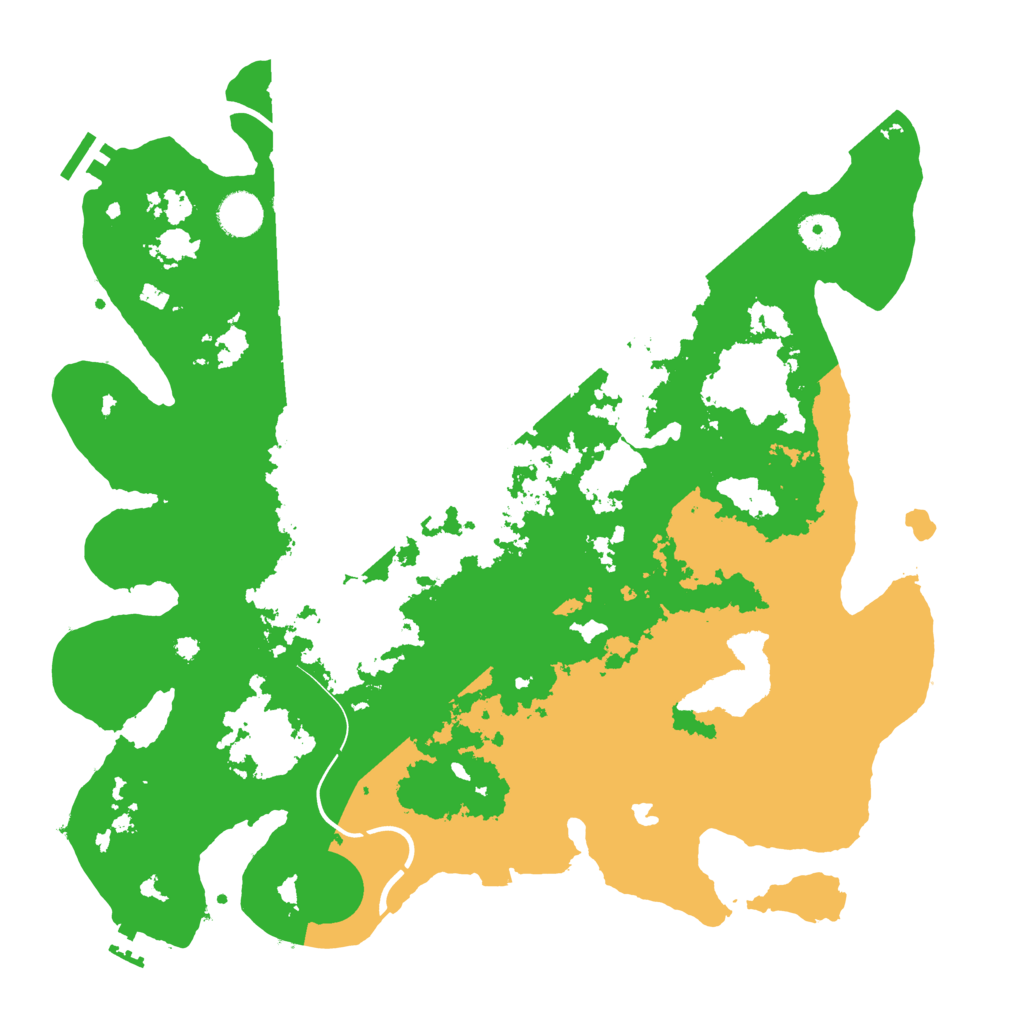 Biome Rust Map: Procedural Map, Size: 4000, Seed: 16121001