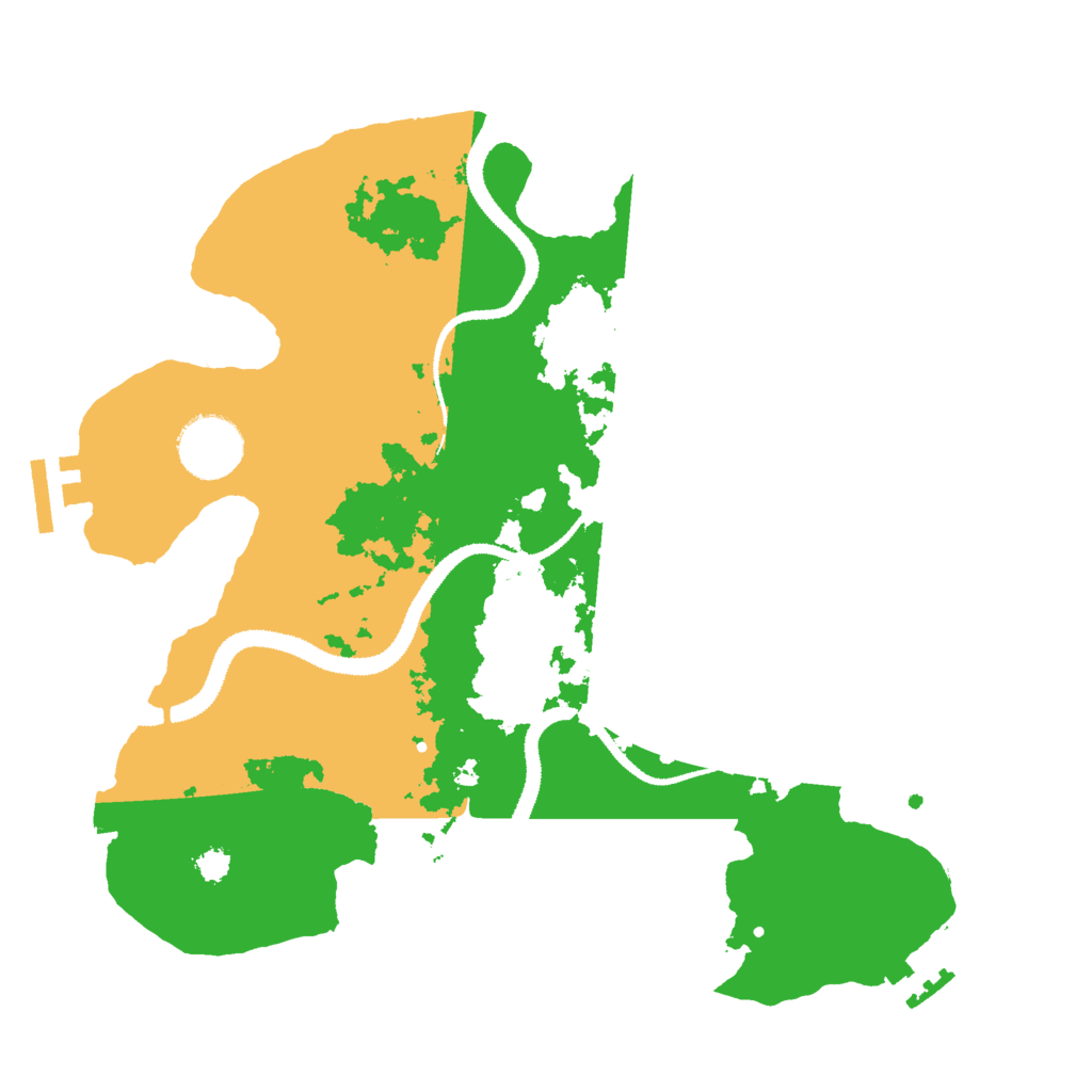 Biome Rust Map: Procedural Map, Size: 3000, Seed: 657704766