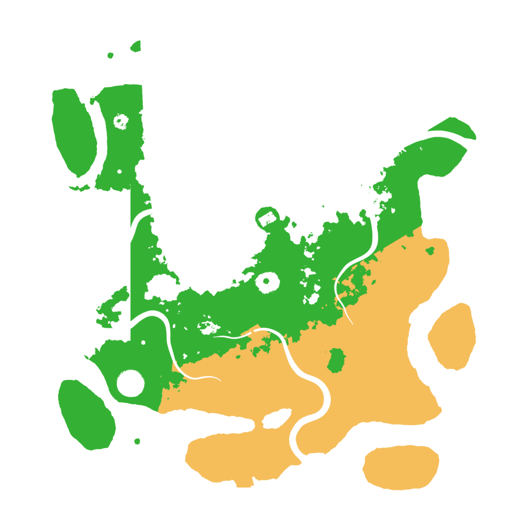 Biome Rust Map: Procedural Map, Size: 3500, Seed: 47196
