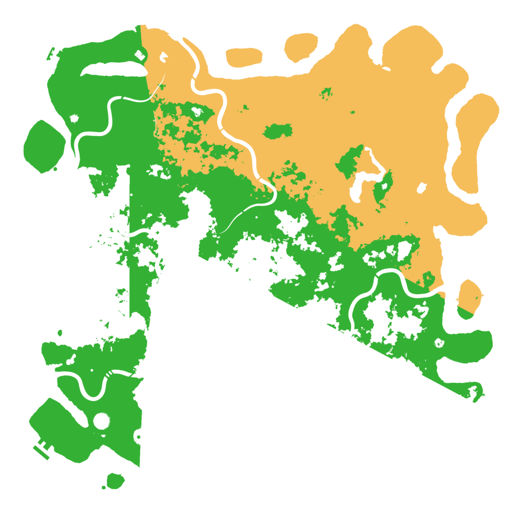 Biome Rust Map: Procedural Map, Size: 5500, Seed: 3589745