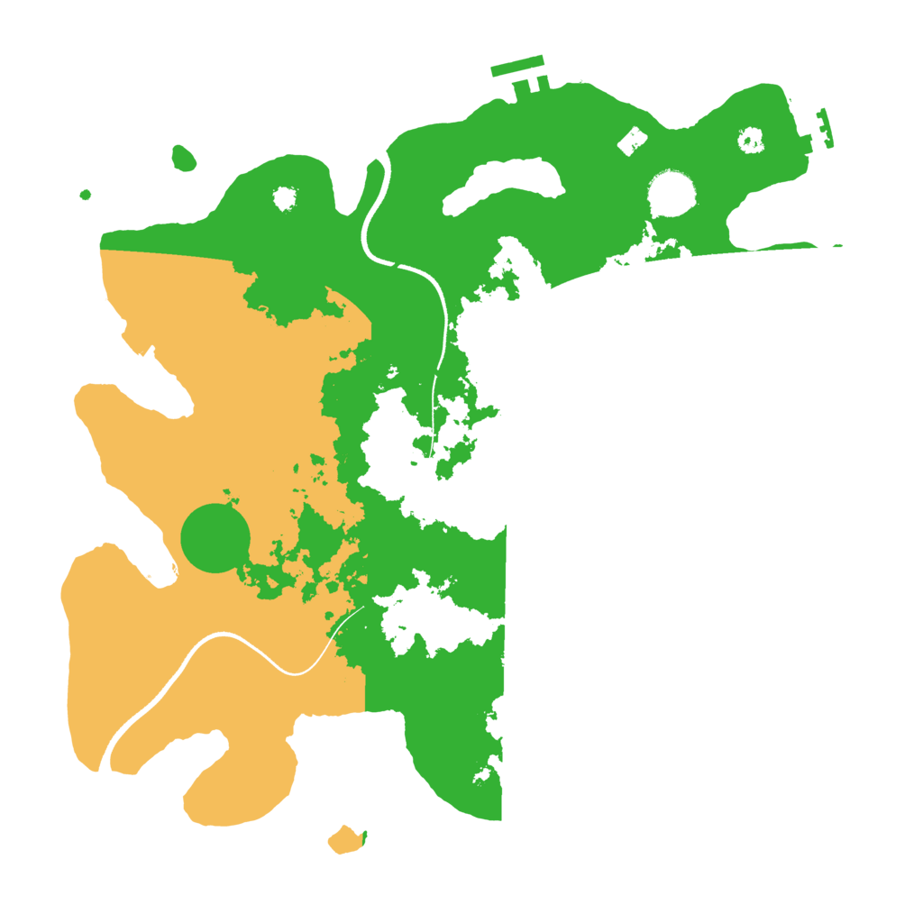 Biome Rust Map: Procedural Map, Size: 3500, Seed: 98689329