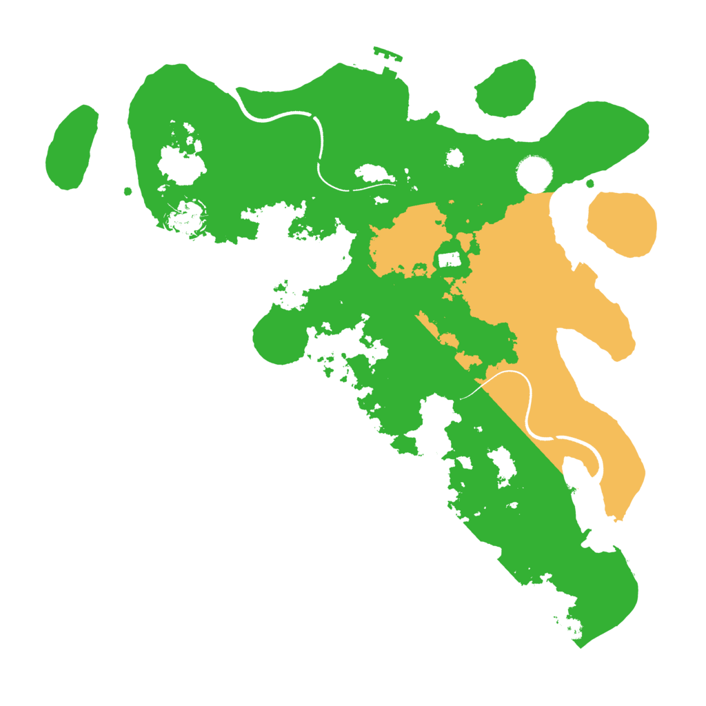 Biome Rust Map: Procedural Map, Size: 3500, Seed: 1261281305