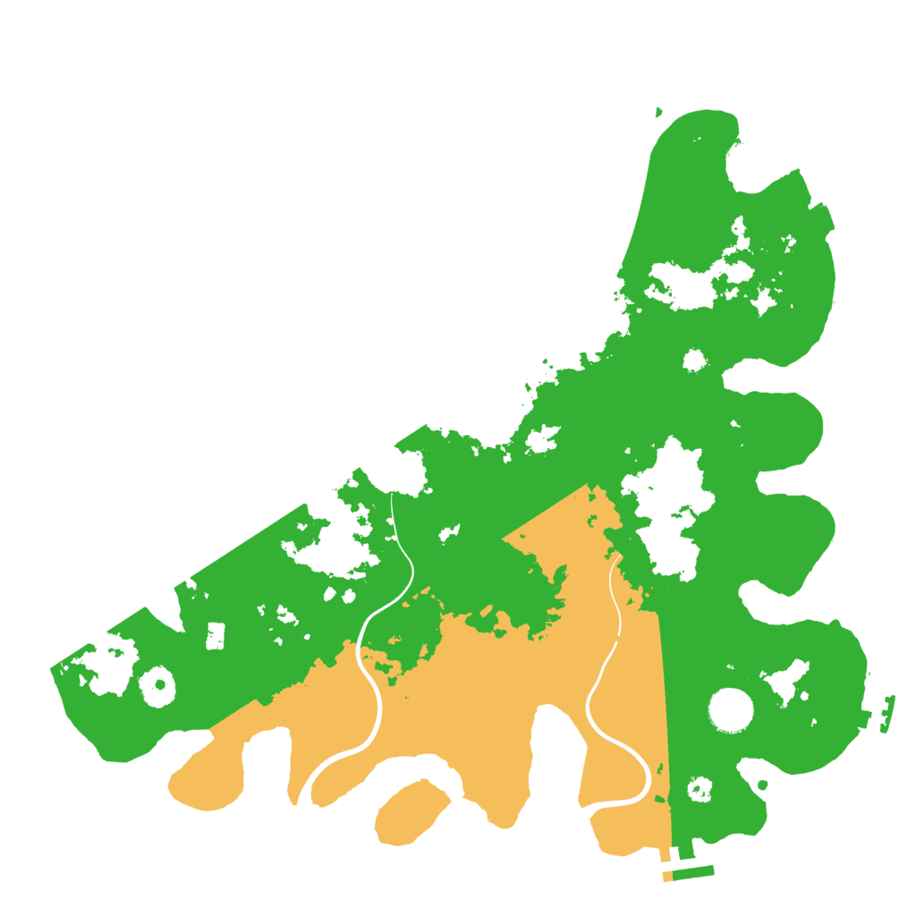 Biome Rust Map: Procedural Map, Size: 3600, Seed: 2145325