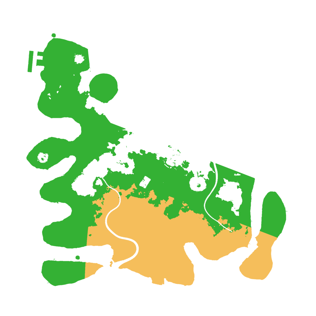 Biome Rust Map: Procedural Map, Size: 3000, Seed: 231460582