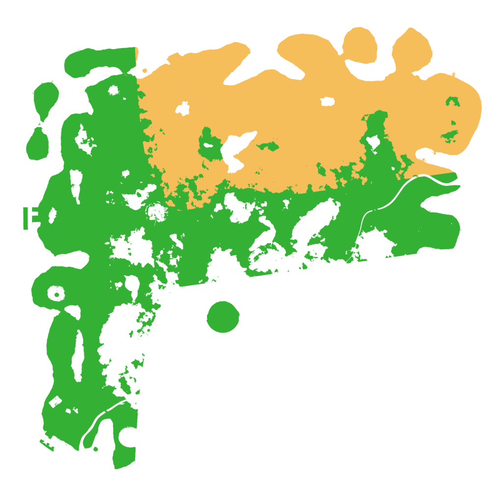 Biome Rust Map: Procedural Map, Size: 4500, Seed: 301156347