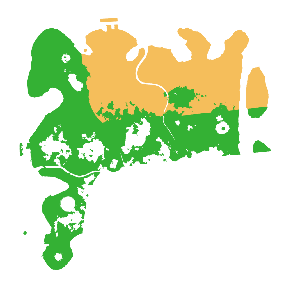 Biome Rust Map: Procedural Map, Size: 3500, Seed: 734812306