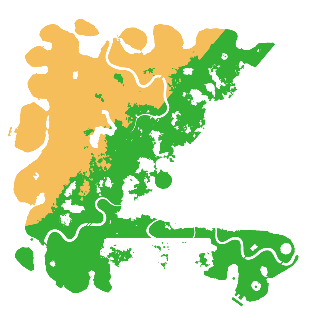 Biome Rust Map: Procedural Map, Size: 5000, Seed: 1454696394
