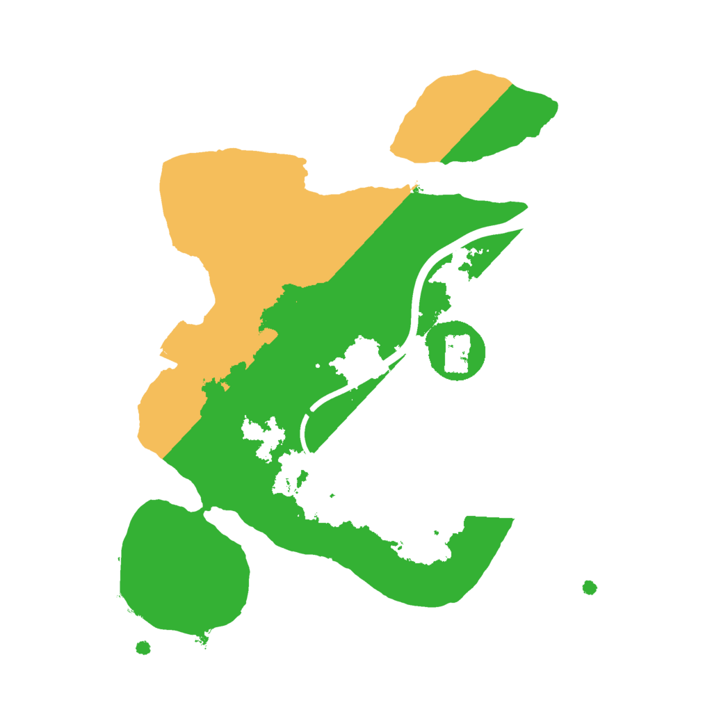 Biome Rust Map: Procedural Map, Size: 2000, Seed: 1882930415