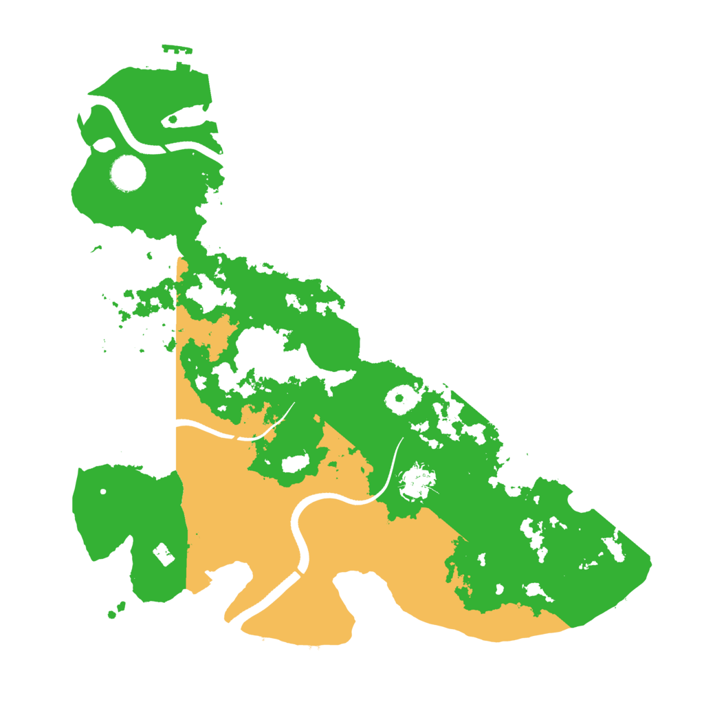 Biome Rust Map: Procedural Map, Size: 3500, Seed: 970825513