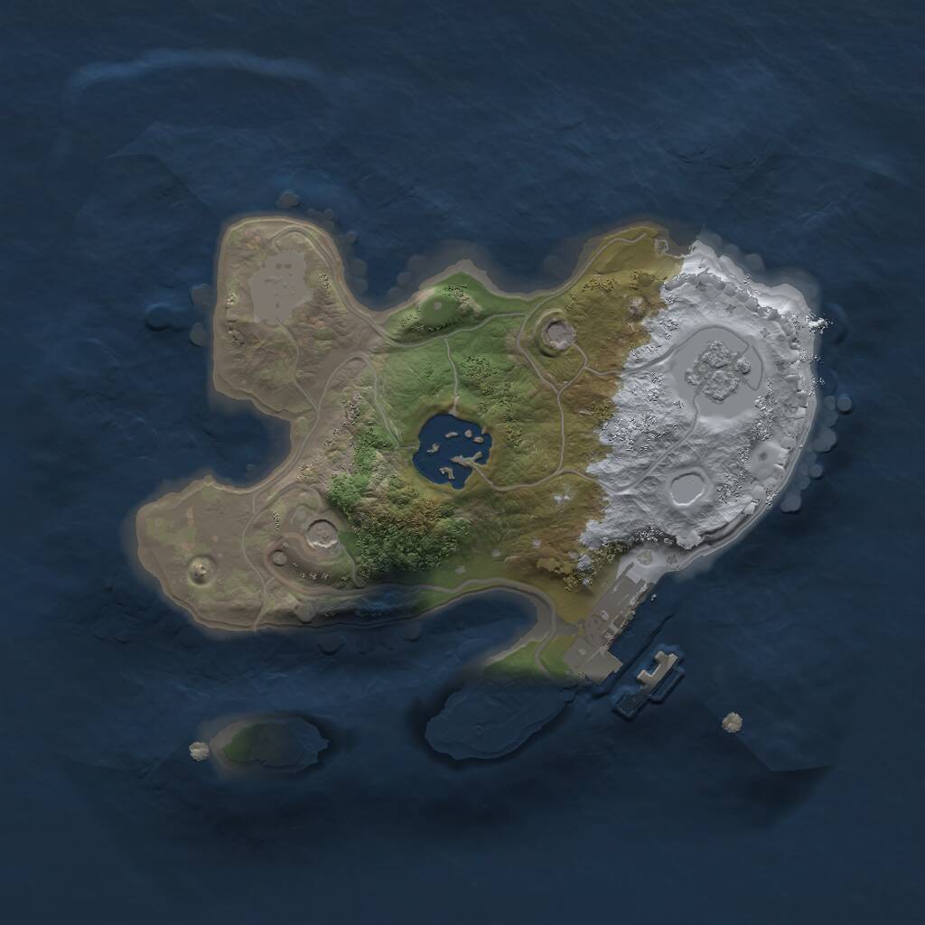 Rust Map: Procedural Map, Size: 1900, Seed: 1361436729, 5 Monuments