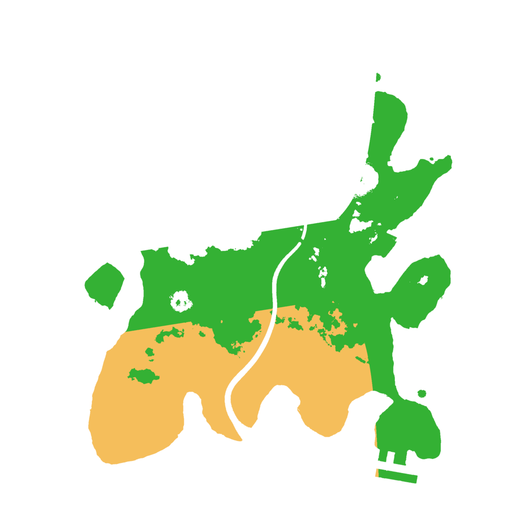 Biome Rust Map: Procedural Map, Size: 2500, Seed: 1882530415