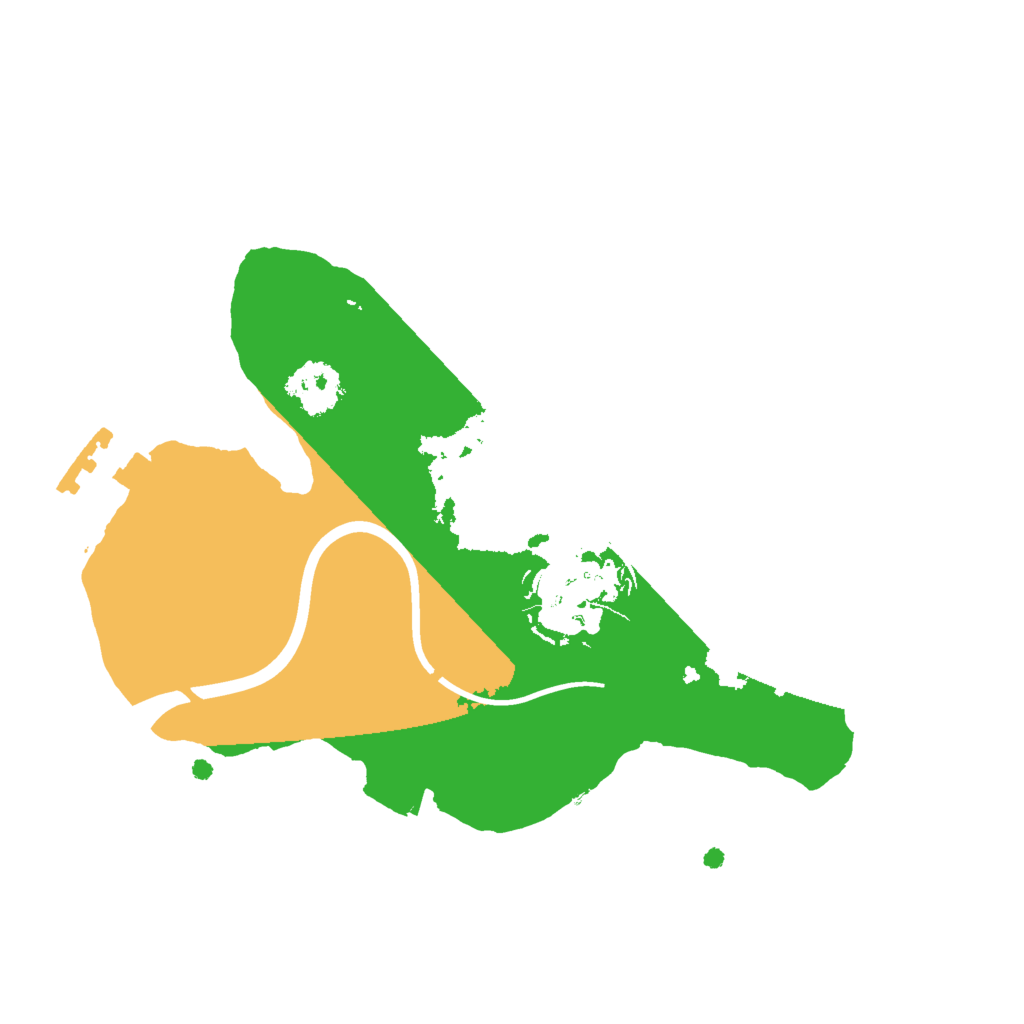 Biome Rust Map: Procedural Map, Size: 2000, Seed: 313154