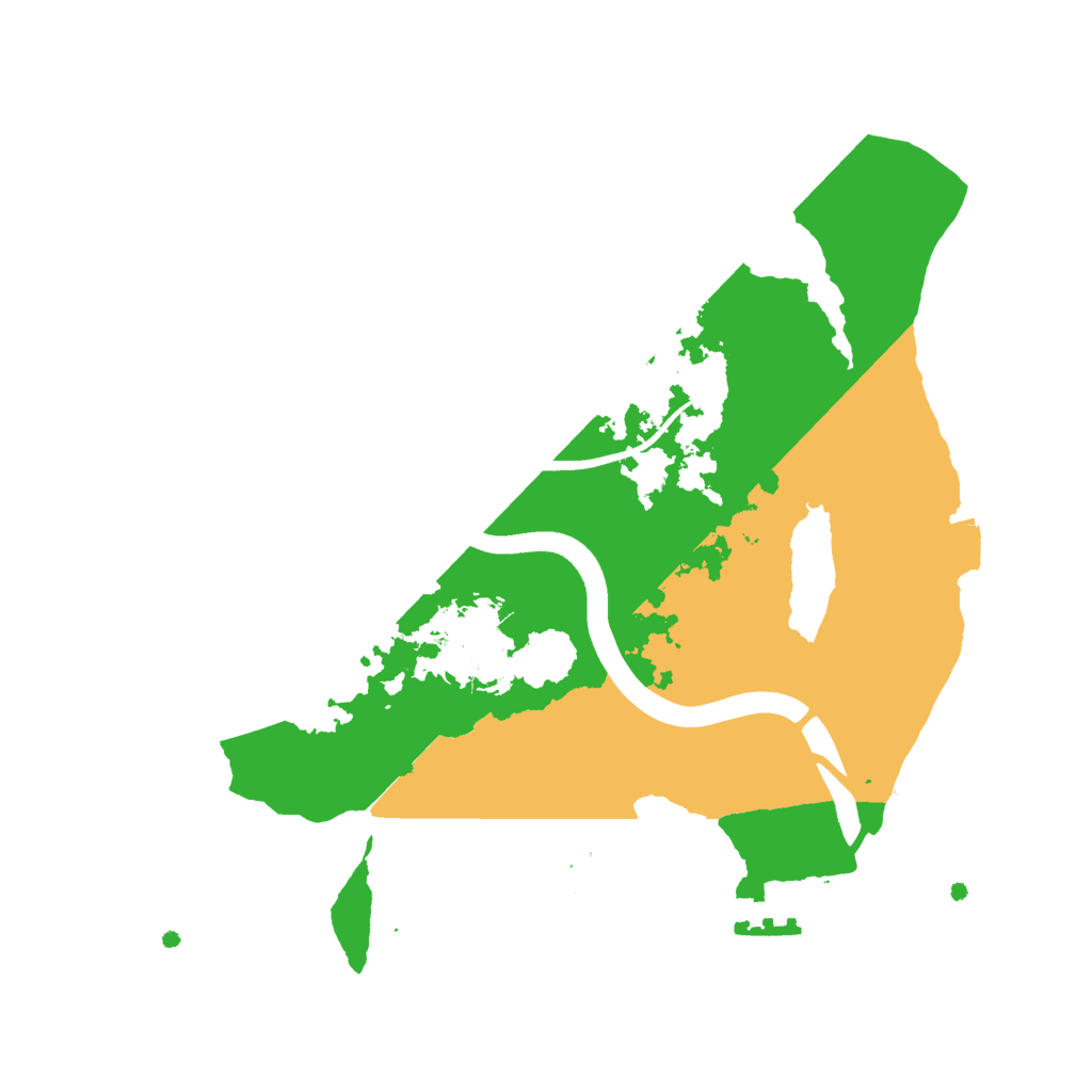 Biome Rust Map: Procedural Map, Size: 2500, Seed: 1837729100