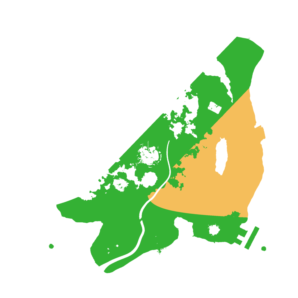 Biome Rust Map: Procedural Map, Size: 2500, Seed: 1837729100