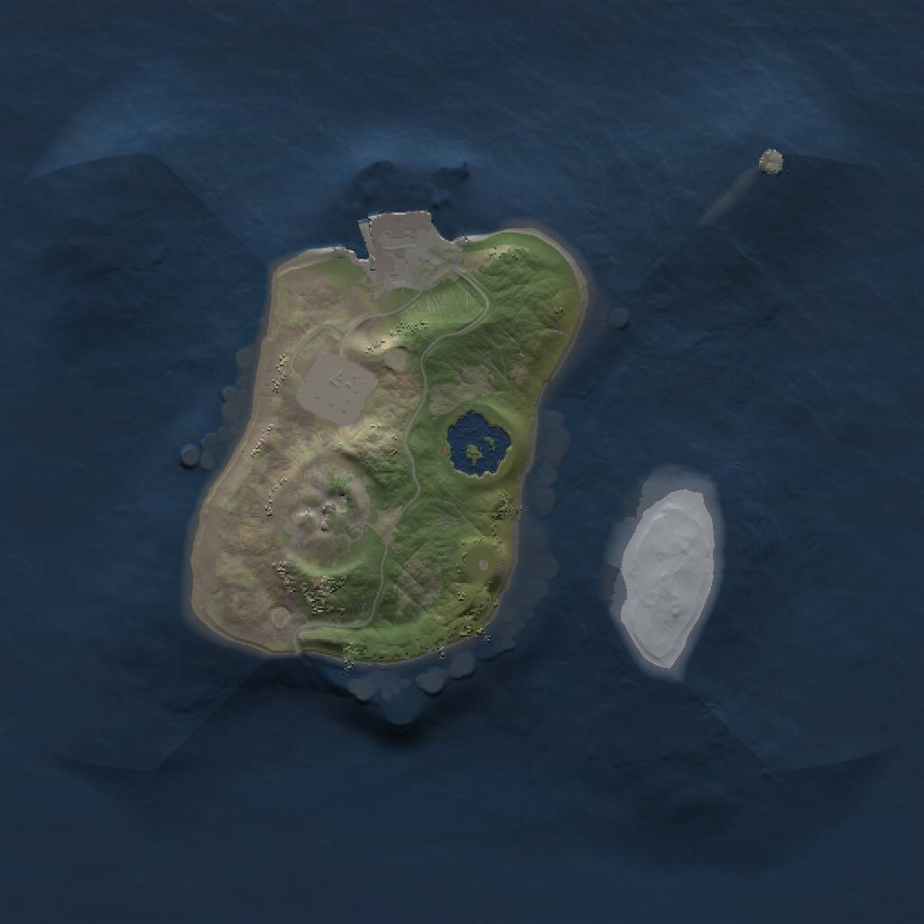 Rust Map: Procedural Map, Size: 1500, Seed: 546848, 1 Monuments