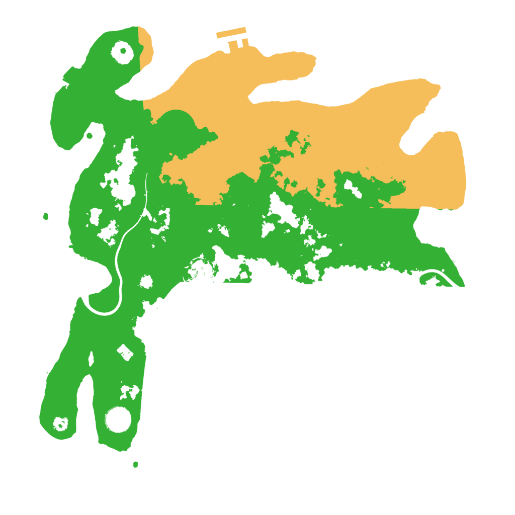 Biome Rust Map: Procedural Map, Size: 3500, Seed: 6680