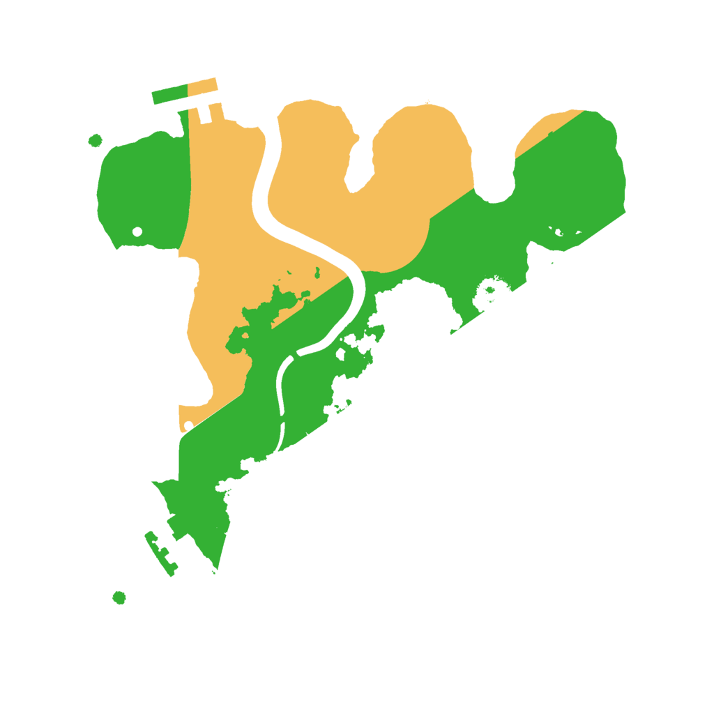 Biome Rust Map: Procedural Map, Size: 2200, Seed: 1402