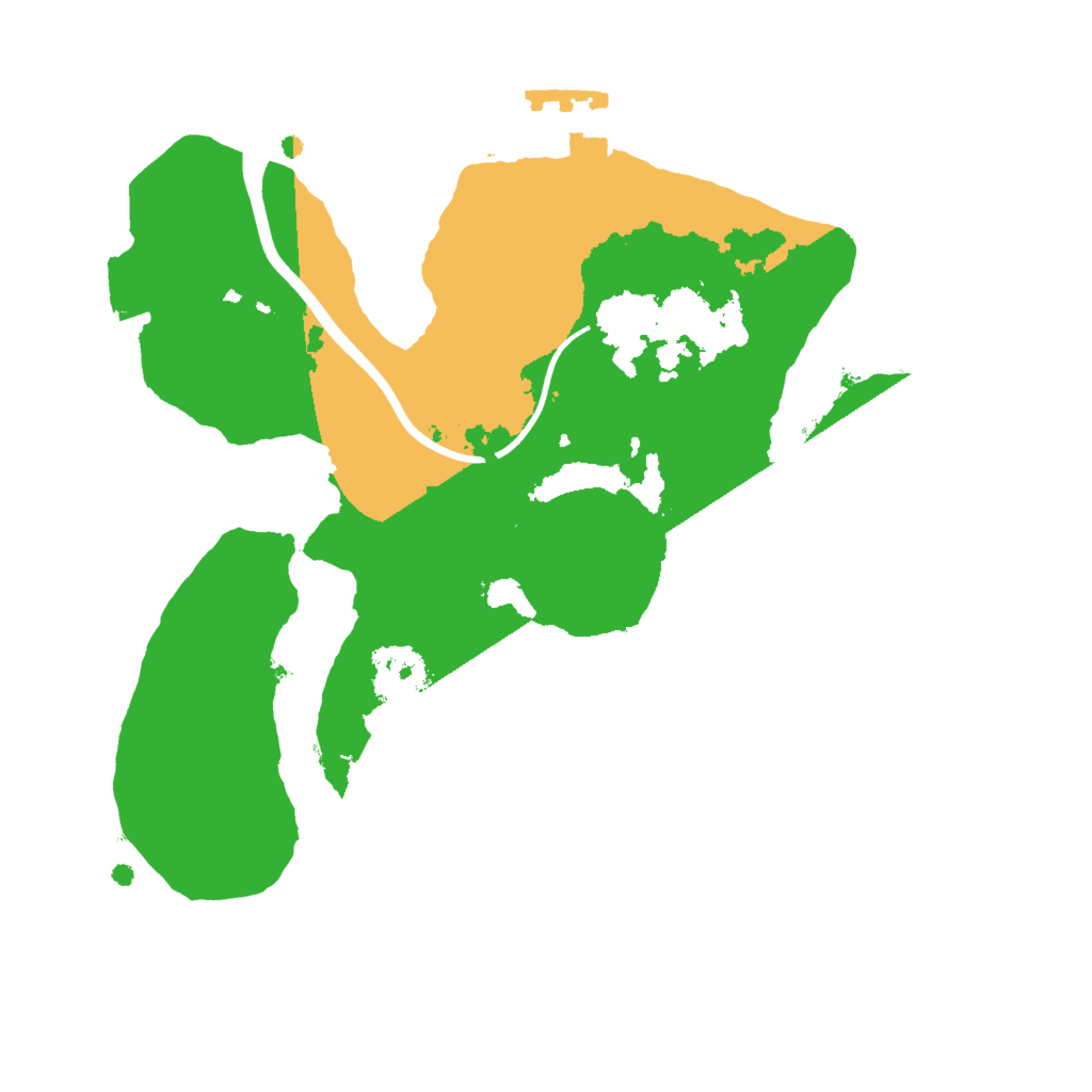 Biome Rust Map: Procedural Map, Size: 2000, Seed: 1711