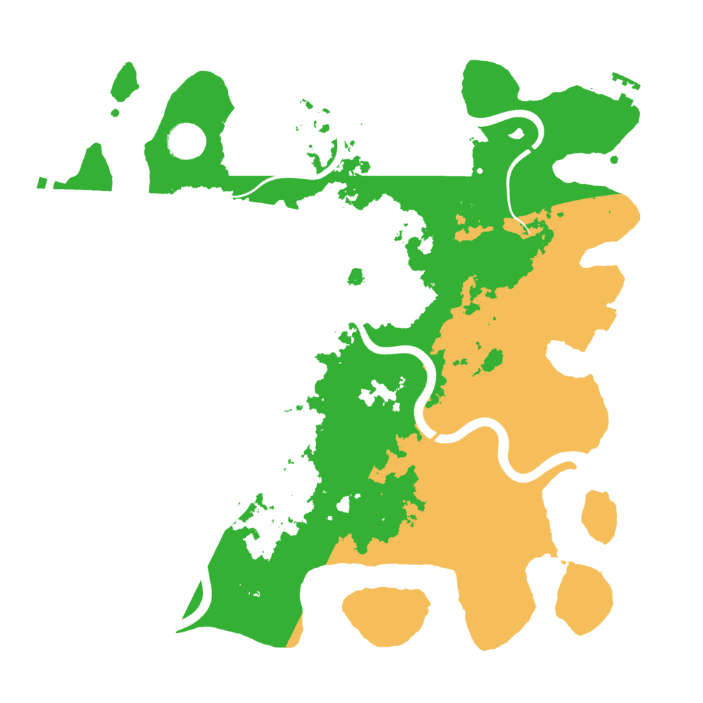 Biome Rust Map: Procedural Map, Size: 3500, Seed: 642349245