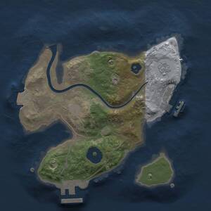 Thumbnail Rust Map: Procedural Map, Size: 2000, Seed: 384223540, 4 Monuments