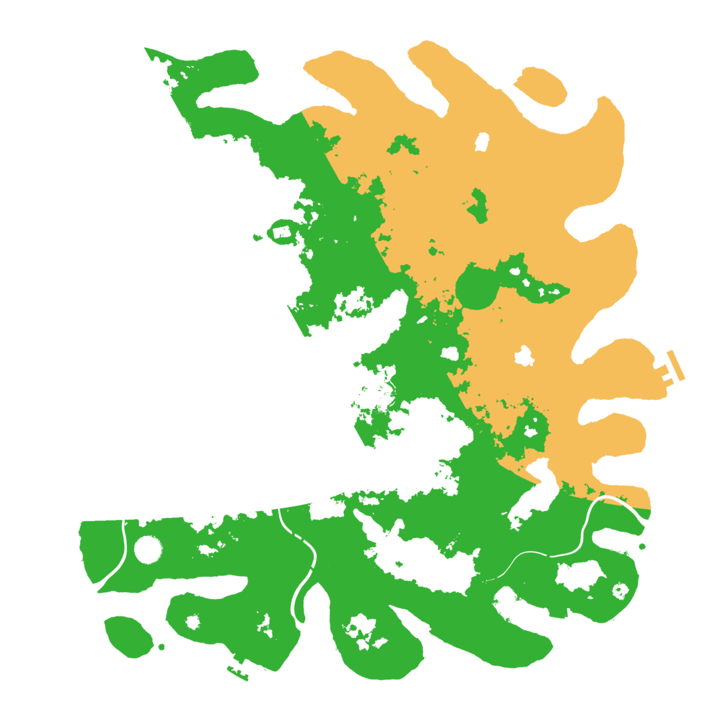 Biome Rust Map: Procedural Map, Size: 4500, Seed: 523825535