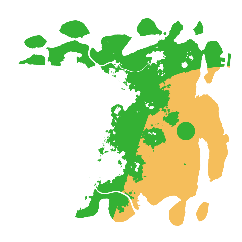 Biome Rust Map: Procedural Map, Size: 3500, Seed: 339881968