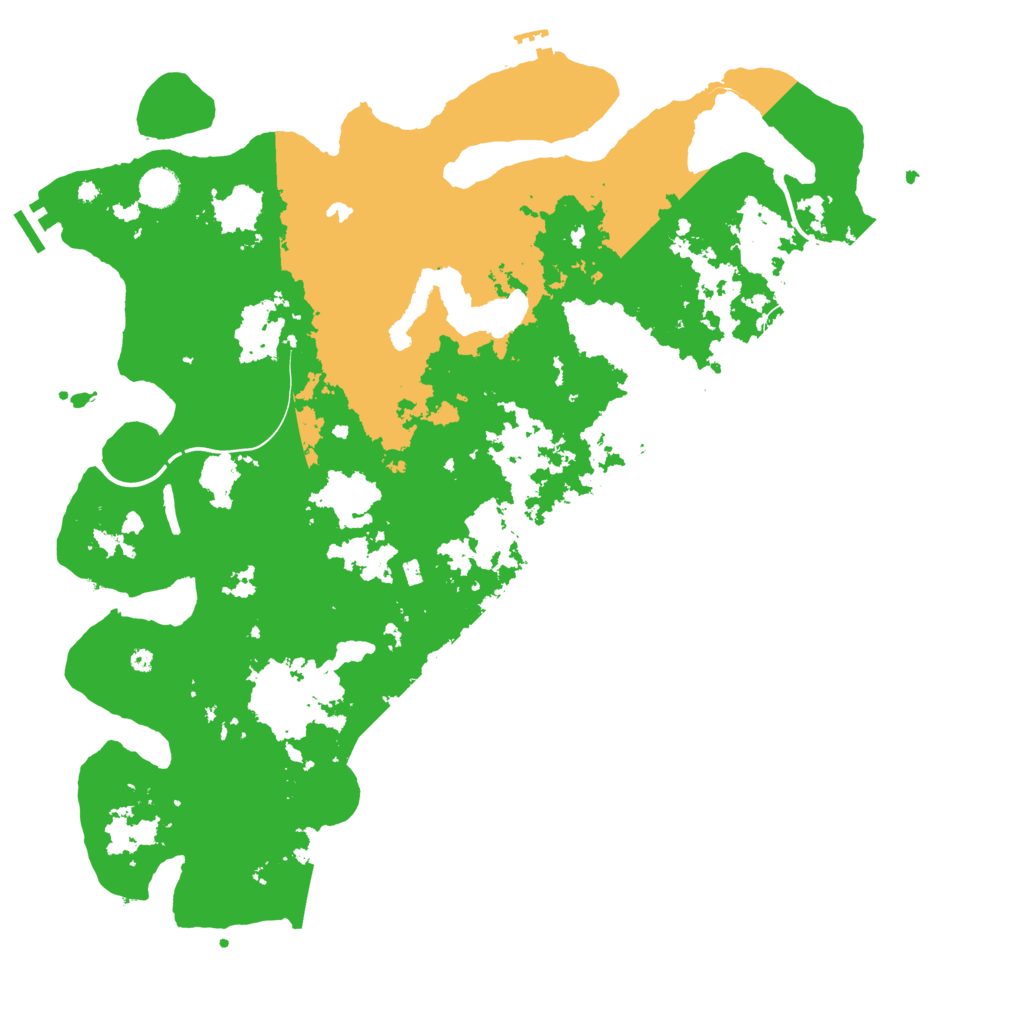 Biome Rust Map: Procedural Map, Size: 4500, Seed: 2021952297