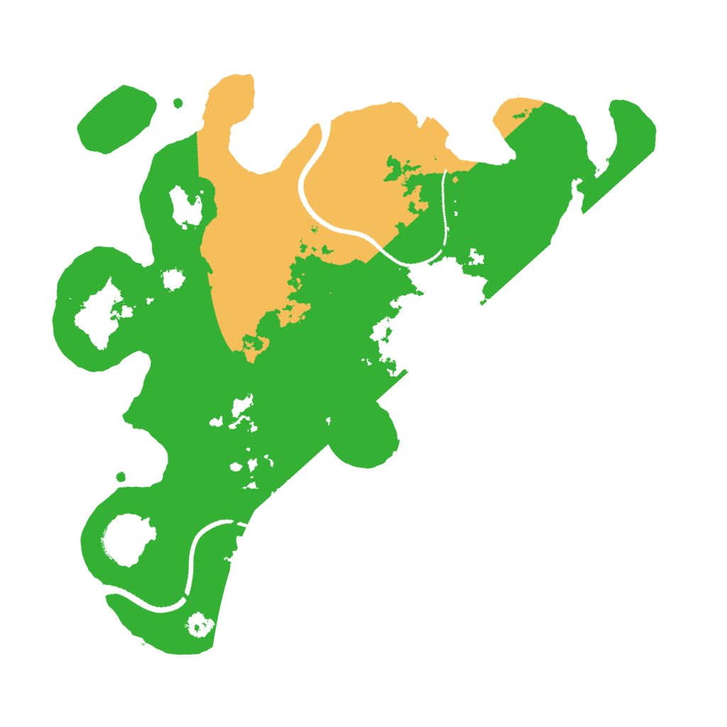 Biome Rust Map: Procedural Map, Size: 3000, Seed: 10576