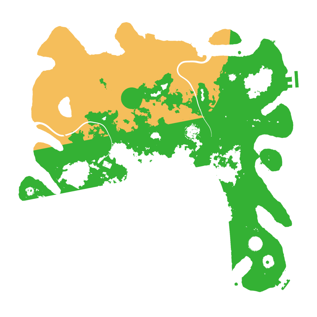 Biome Rust Map: Procedural Map, Size: 3900, Seed: 199