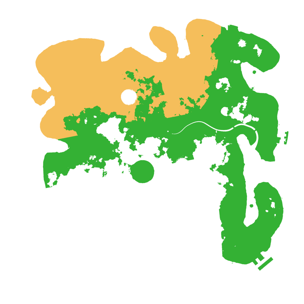 Biome Rust Map: Procedural Map, Size: 3500, Seed: 110765