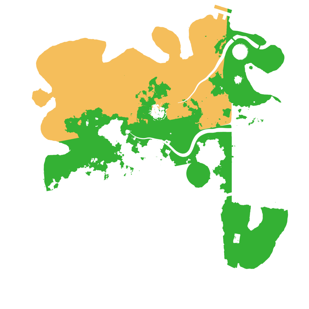 Biome Rust Map: Procedural Map, Size: 3500, Seed: 110765