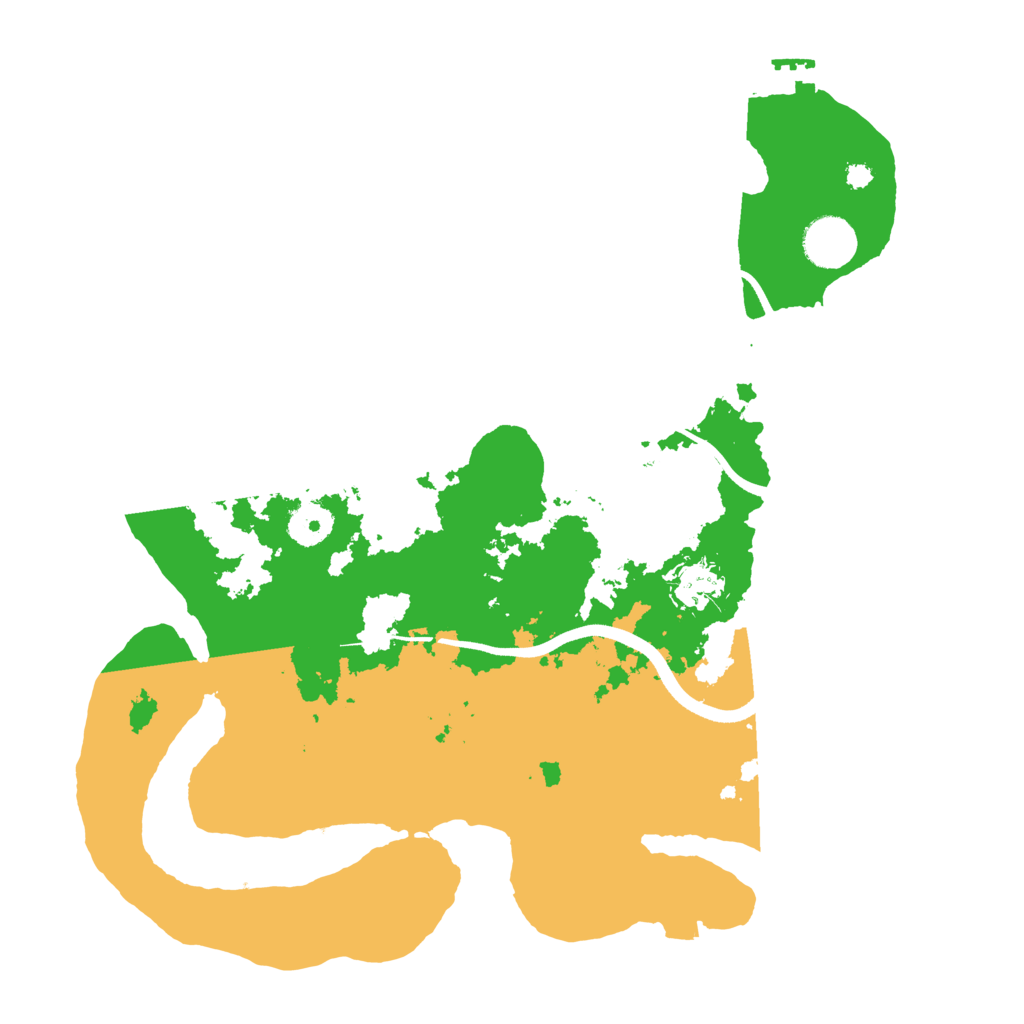 Biome Rust Map: Procedural Map, Size: 3600, Seed: 12502