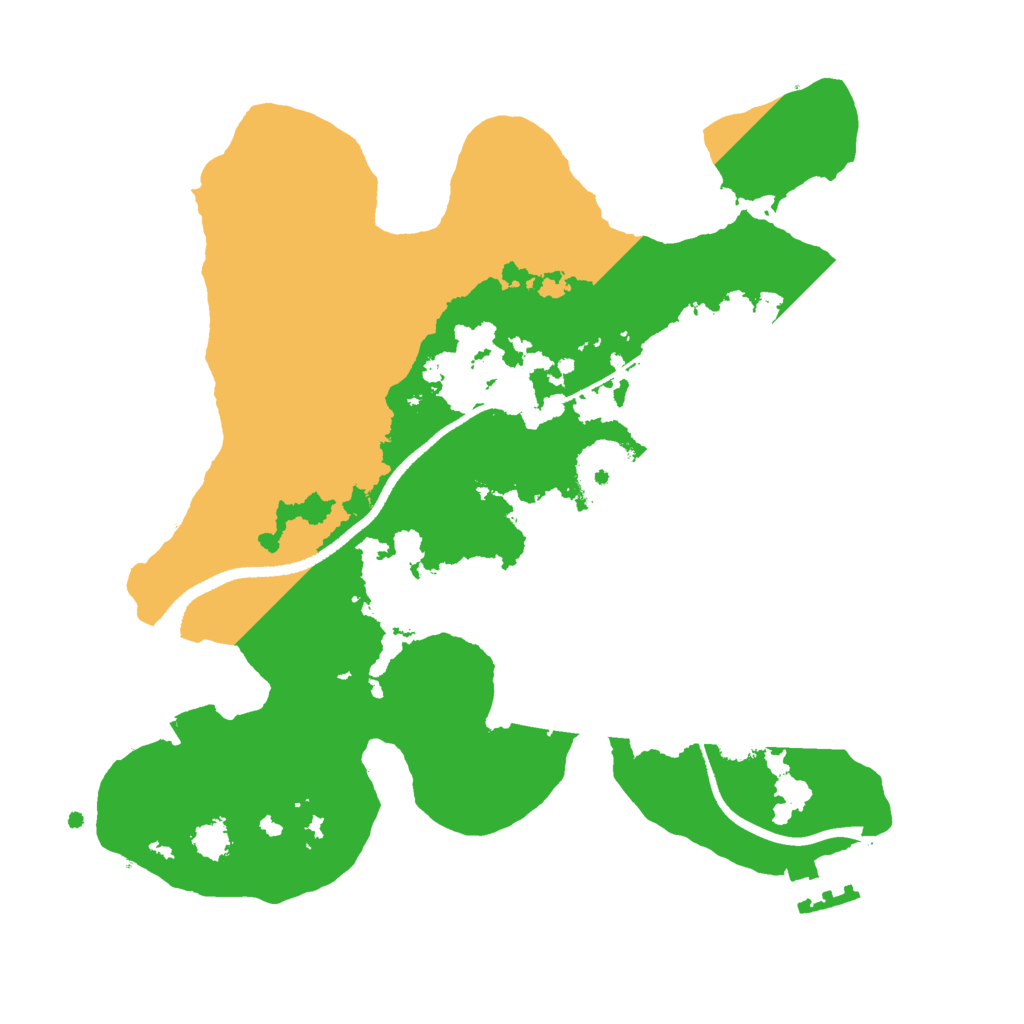Biome Rust Map: Procedural Map, Size: 2500, Seed: 89091550