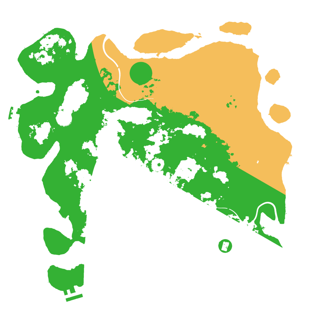 Biome Rust Map: Procedural Map, Size: 3700, Seed: 1927680629