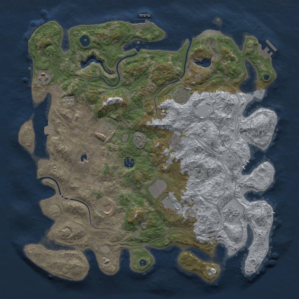 Rust Map: Procedural Map, Size: 4250, Seed: 8564871, 15 Monuments