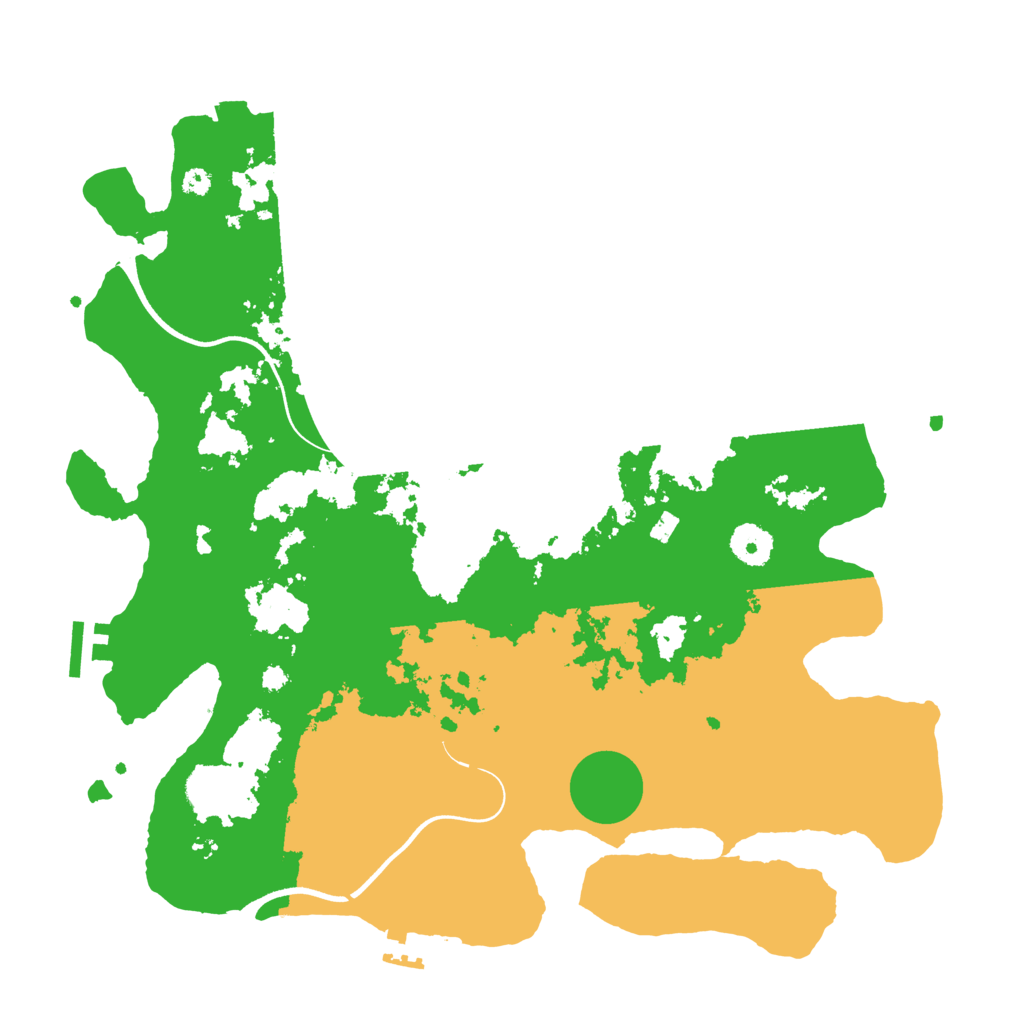 Biome Rust Map: Procedural Map, Size: 3700, Seed: 167531994