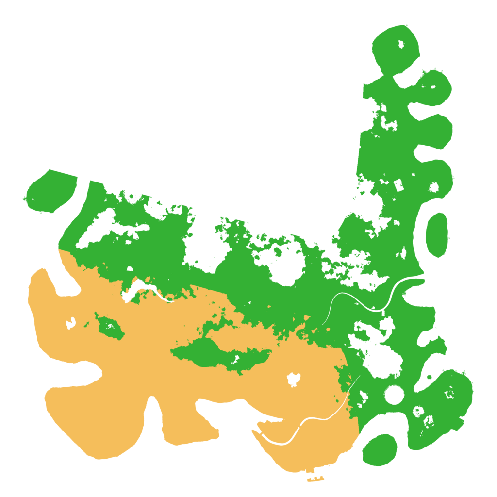 Biome Rust Map: Procedural Map, Size: 4500, Seed: 159601