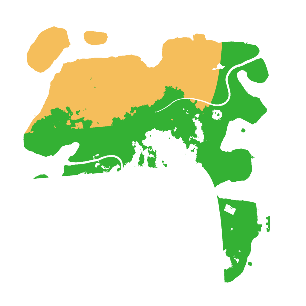 Biome Rust Map: Procedural Map, Size: 3000, Seed: 26247