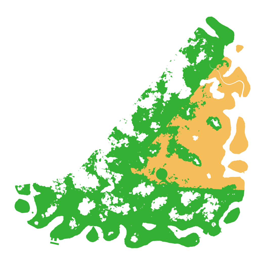 Biome Rust Map: Procedural Map, Size: 6000, Seed: 2091521805